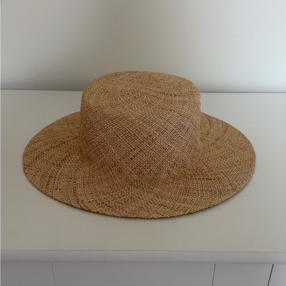 GIGI PIP Brae Straw Boater Hat (Natural)